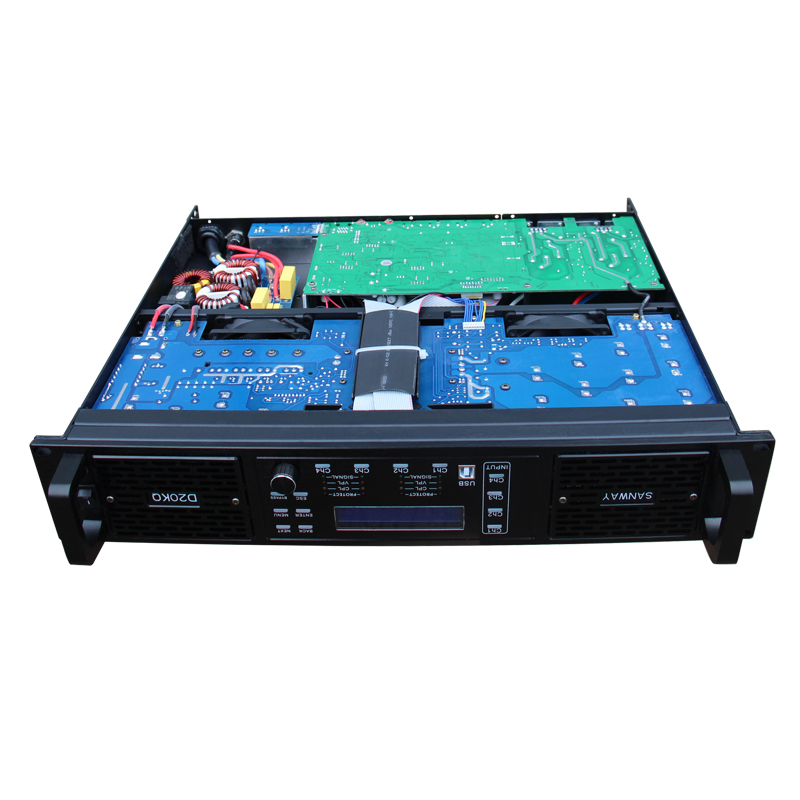 D20KQ 4 Channel Class D Digital DSP Amplifier 16000W for Subwoofer 