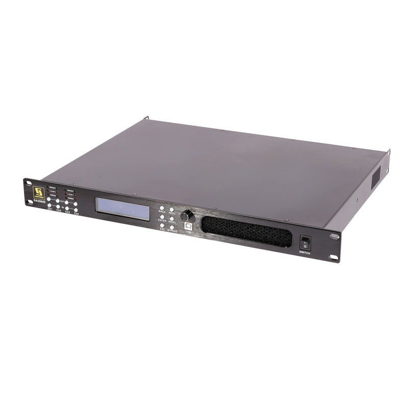 DA2504D 1U 4 Channel Class D Digital DSP Power Amplifier for Home Theater