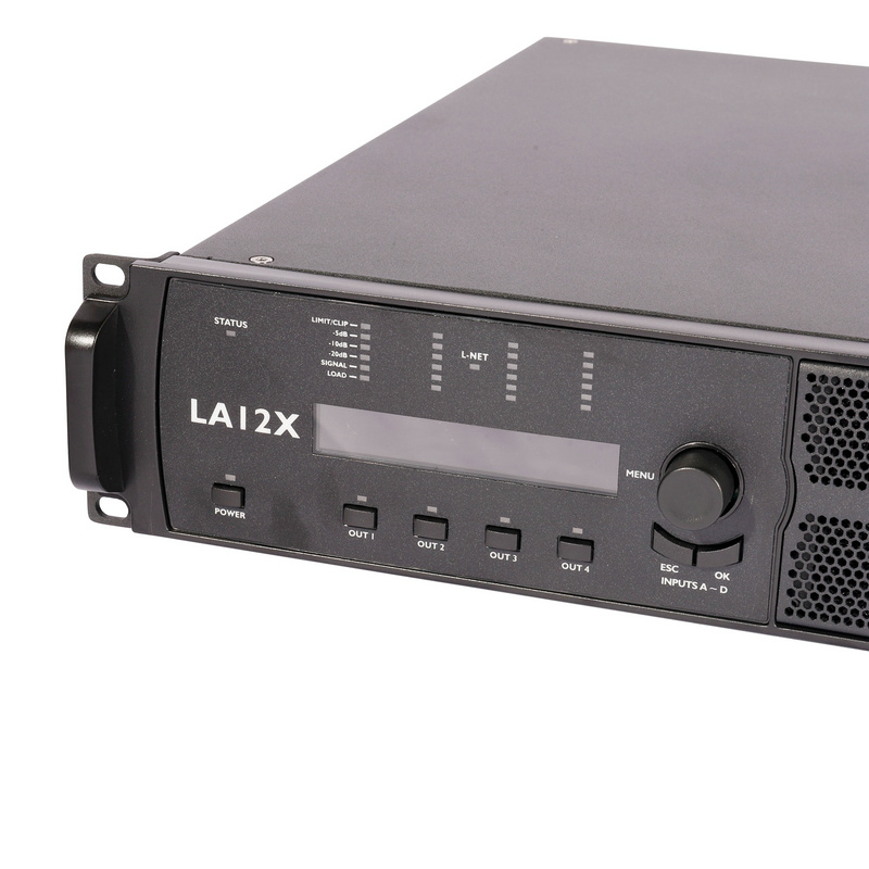 LA12X 12000W 4 Channel Class D Audio DSP Power Amplifier