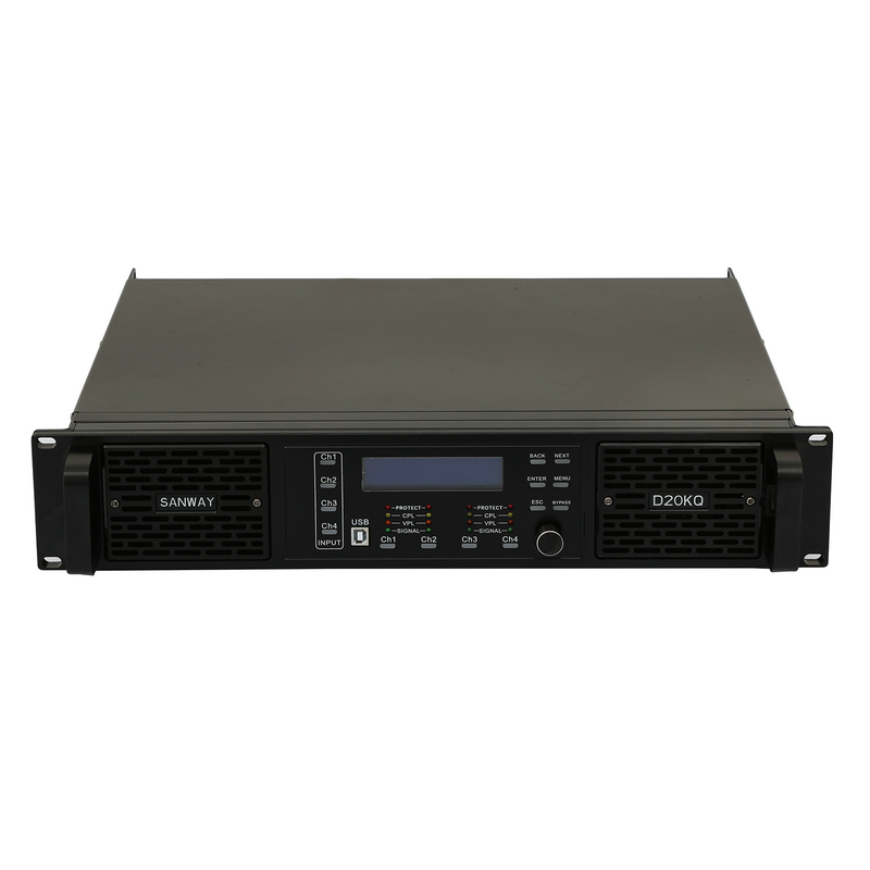 D20KQ 4 Channel Class D Digital DSP Amplifier 16000W for Subwoofer 