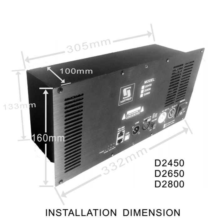 D2800 2CH DSP Built-in Powered Amplifier Module 